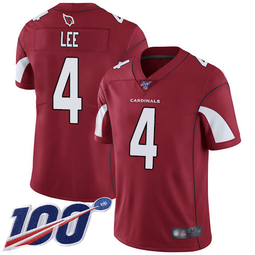 Arizona Cardinals Limited Red Men Andy Lee Home Jersey NFL Football #4 100th Season Vapor Untouchable